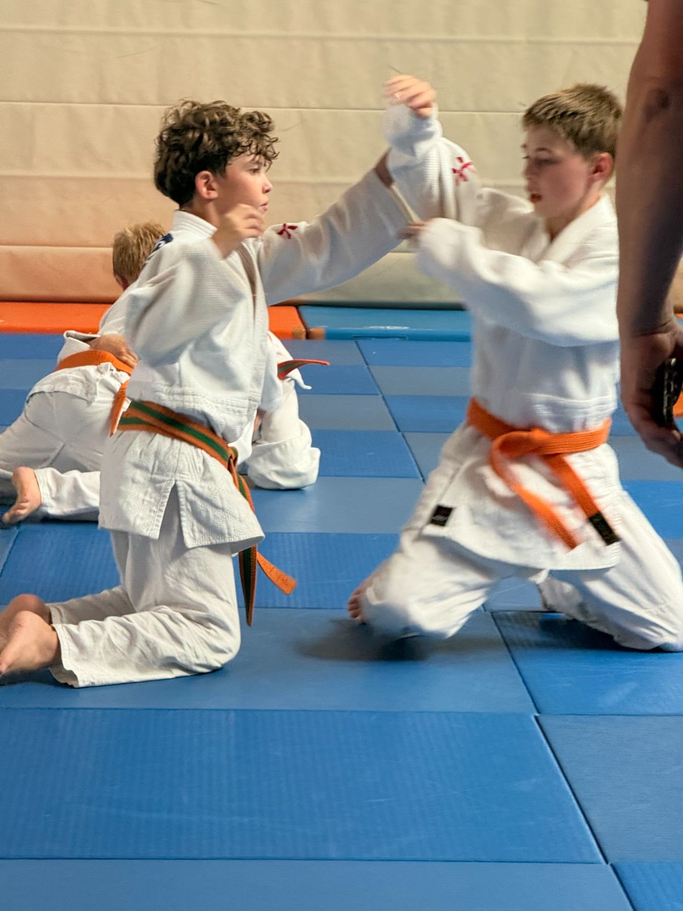 Judo-Wettkampftraining auf der Matte